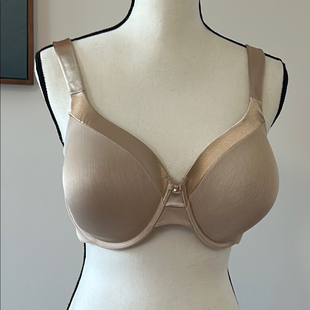 Vanity Fair Tan Full-Coverage Bra with Molded Cups and Adjustable Straps, 38D